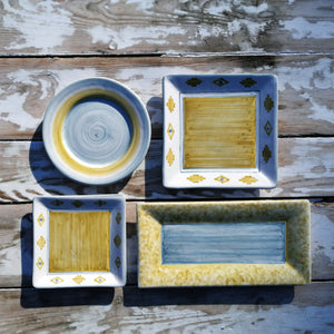 Set Ikat 3 Bandejas y Plato